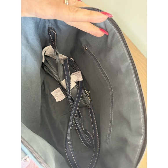 Disney Loungefly Cinderella Satchel Handbag Floral Clock Blue Vegan Leather NWT - Picture 9 of 14